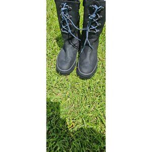 Timberland Womens Black Waterproof Winter Boots Size 8.5 US With Faux Fur Lining